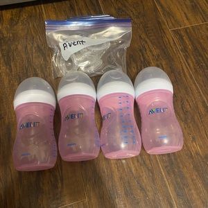 Avent bottles with extra nipples